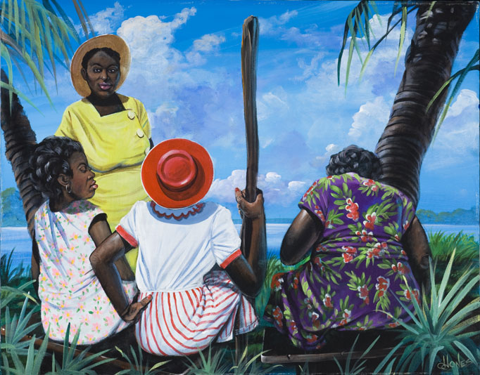 Grandmas Kitchen - Gullah Art, African American Art by John Jones at  Gallery Chuma, Charleston, SC