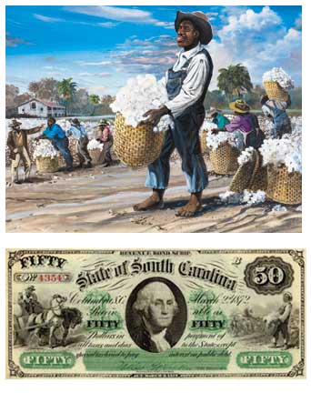 slaves picking cotton. Title: Slaves Picking Cotton