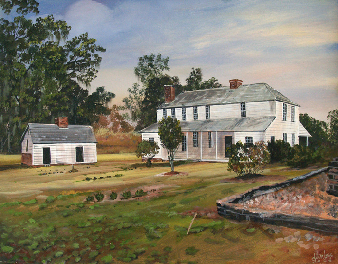 Middleburg Plantation House Rear View by John W. Jones