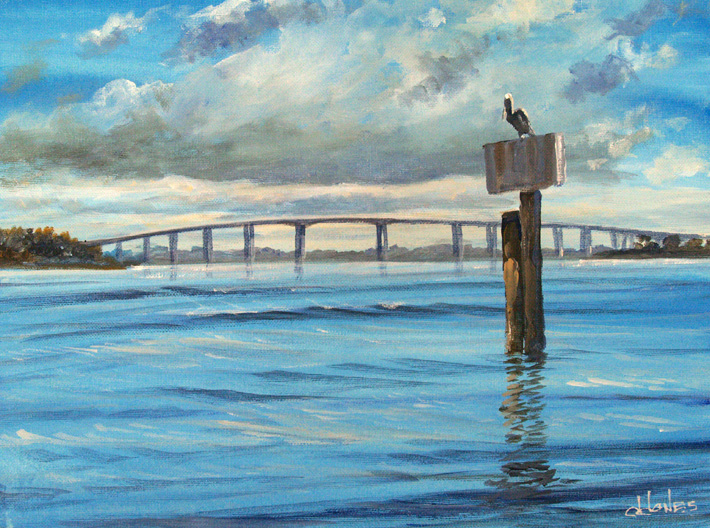 Pelican at Wando River by John W. Jones